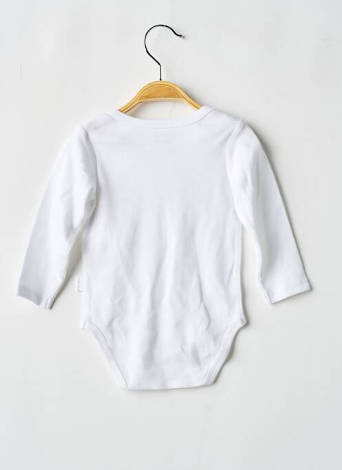 Body lingerie fermeture pressionnée blanc P'TIT BISOU fille