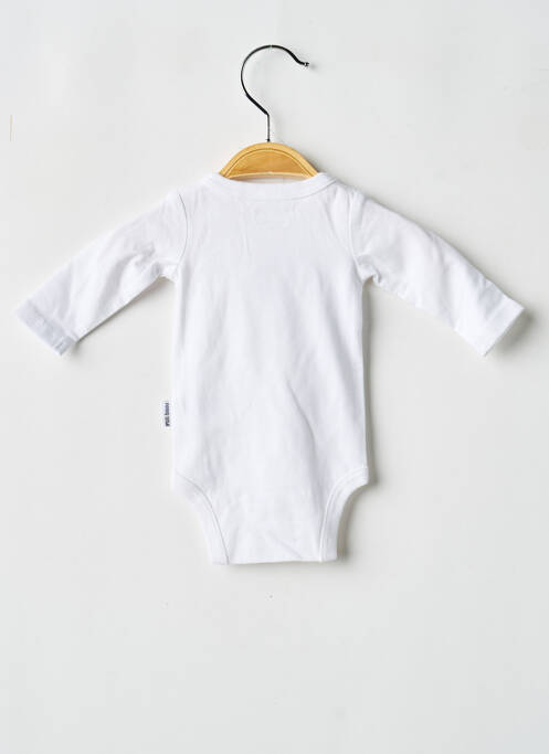 Body lingerie fermeture pressionnée blanc P'TIT BISOU fille