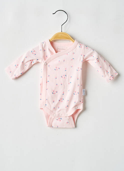 Body lingerie fermeture pressionnée rose P'TIT BISOU fille