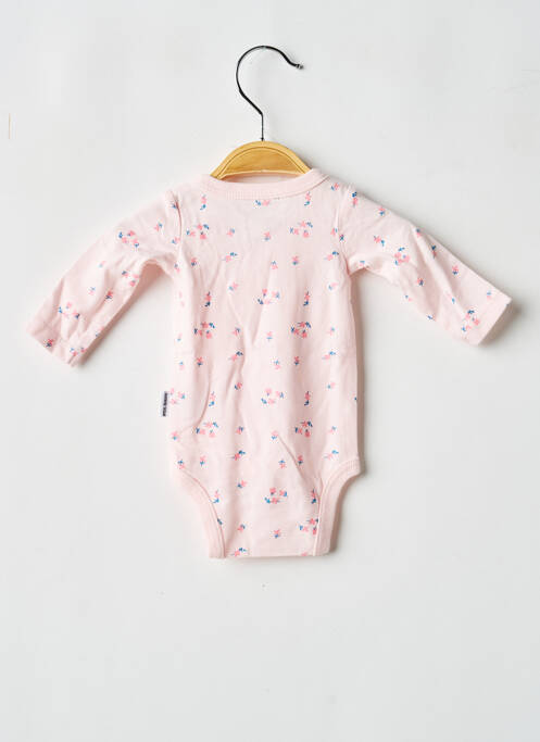 Body lingerie fermeture pressionnée rose P'TIT BISOU fille