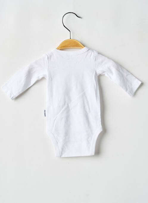 Body lingerie fermeture pressionnée blanc P'TIT BISOU garcon