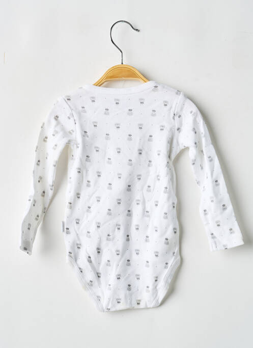 Body lingerie imprimé fantaisie blanc P'TIT BISOU garcon
