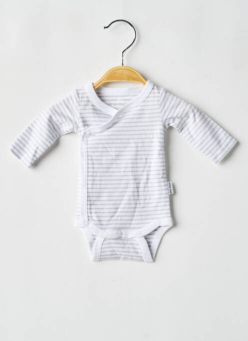 Body lingerie imprimé fantaisie gris P'TIT BISOU garcon