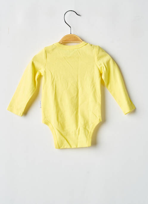 Body lingerie sérigraphie jaune P'TIT BISOU garcon