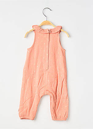 Combi-pantalon col rond sans manche rose P'TIT BISOU fille