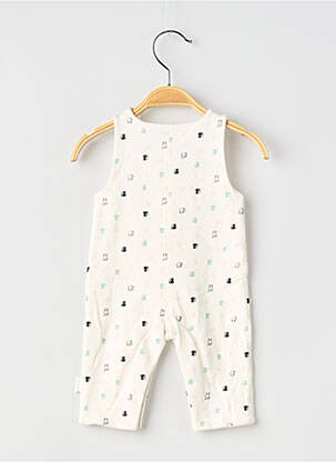 Combi-pantalon coupe cintrée sans manche blanc P'TIT BISOU garcon