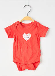 Body lingerie stretch rouge P'TIT BISOU fille