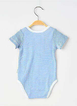 Body lingerie imprimé rayures bleu P'TIT BISOU garcon