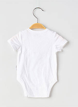 Body lingerie stretch blanc P'TIT BISOU garcon
