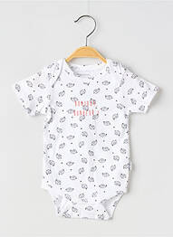 Body lingerie stretch blanc P'TIT BISOU enfant