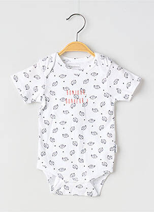 Body lingerie stretch blanc P'TIT BISOU enfant