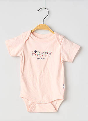 Body lingerie stretch rose P'TIT BISOU fille