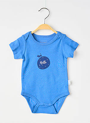 Body lingerie stretch bleu P'TIT BISOU garcon