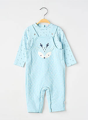 Ensemble pantalon type de haut t-shirt bleu P'TIT BISOU garcon