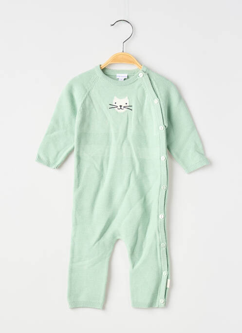 Combi-pantalon coupe cintrée manches longues vert P'TIT BISOU garcon