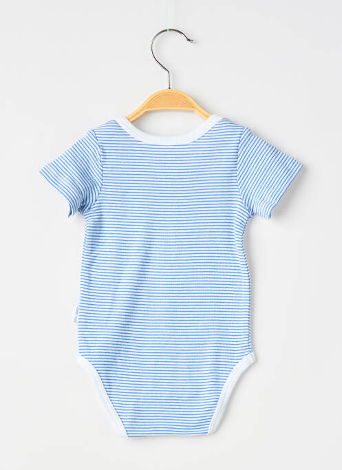Body lingerie imprimé rayures bleu P'TIT BISOU garcon