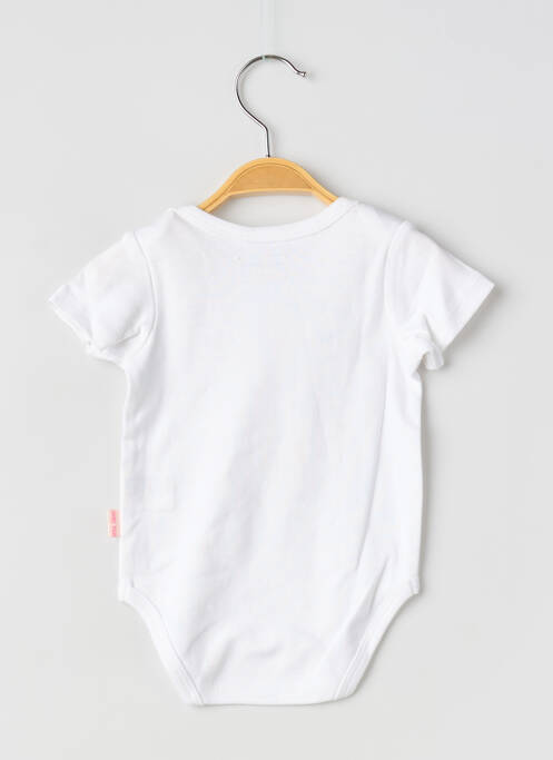 Body lingerie stretch blanc P'TIT BISOU fille