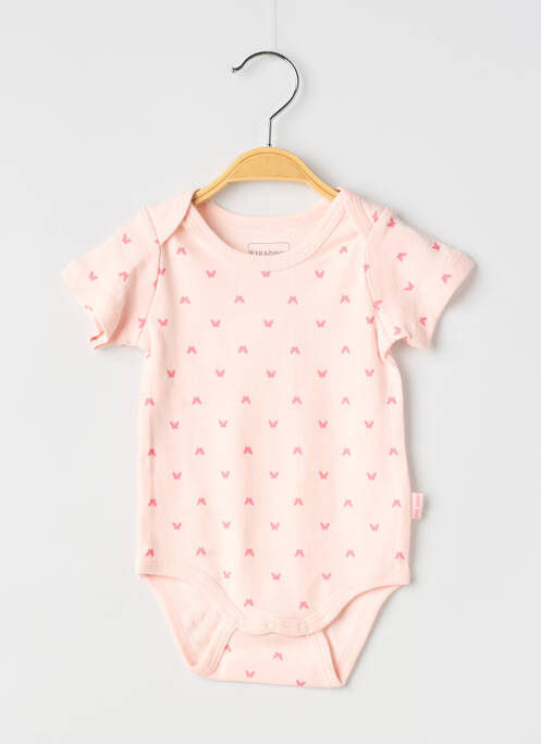 Body lingerie stretch rose P'TIT BISOU fille