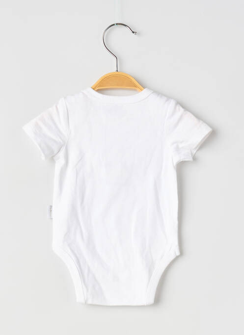 Body lingerie stretch blanc P'TIT BISOU garcon