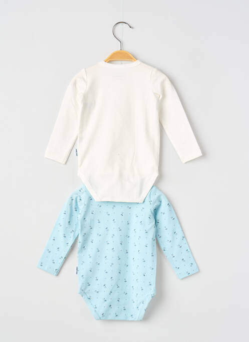 Body lingerie imprimé fantaisie bleu P'TIT BISOU garcon