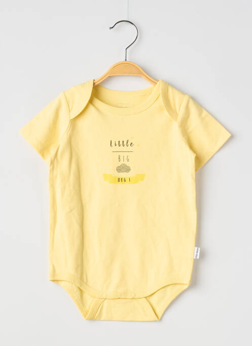 Body lingerie stretch jaune P'TIT BISOU garcon