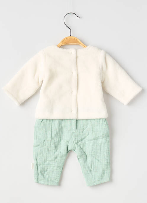 Combi-pantalon coupe cintrée manches longues vert P'TIT BISOU enfant