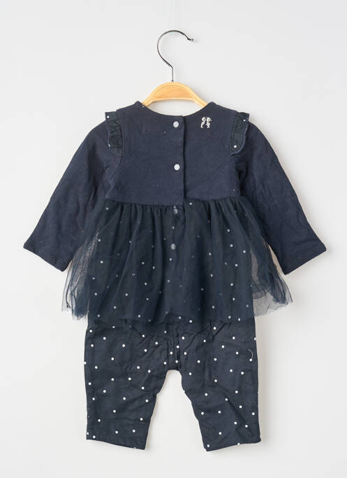 Combi-pantalon fines bretelles fines bretelles noir NANO & NANETTE fille