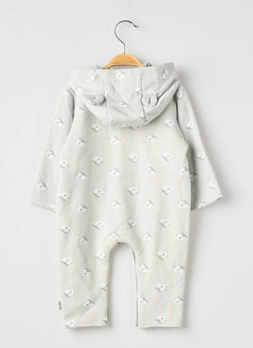 Combi-pantalon fermeture pressionnée manches longues bleu P'TIT BISOU garcon