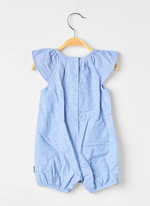 Combi-pantalon fermeture pressionnée sans manche bleu P'TIT BISOU garcon