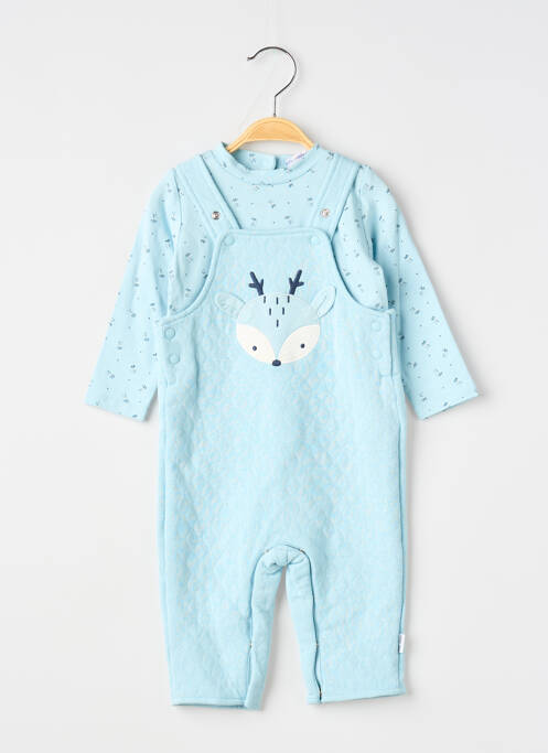 Ensemble pantalon type de haut t-shirt bleu P'TIT BISOU garcon