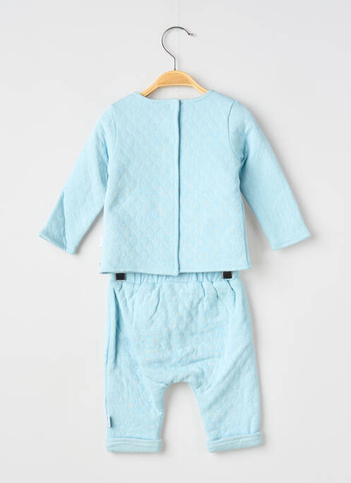 Ensemble pantalon type de haut t-shirt bleu P'TIT BISOU garcon