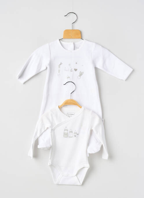 Pyjama col rond beige P'TIT BISOU enfant