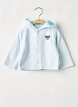 Veste casual fermeture pressionnée bleu P'TIT BISOU garcon