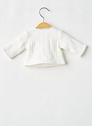 Veste casual finition intérieure doublée blanc P'TIT BISOU enfant