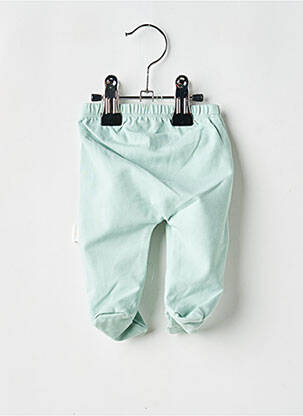 Pantalon droit tissage jersey taille élastique vert P'TIT BISOU enfant