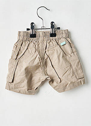 Short tissage popeline taille élastique gris P'TIT BISOU garcon