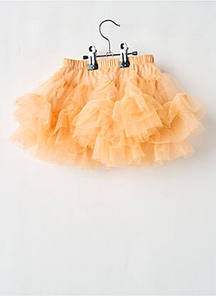Jupe courte coupe fluide orange REPETTO fille