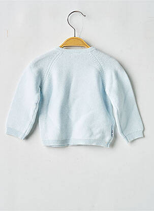 Gilet manches longues col rond bleu P'TIT BISOU garçon