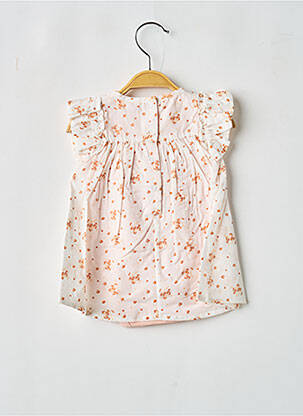 Robe mi-longue manches courtes manches courtes rose P'TIT BISOU fille