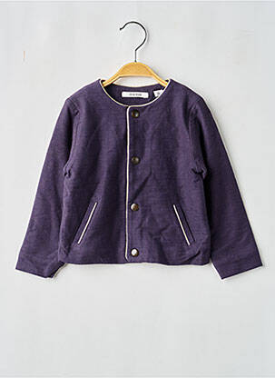 Veste casual col rond violet MARESE fille