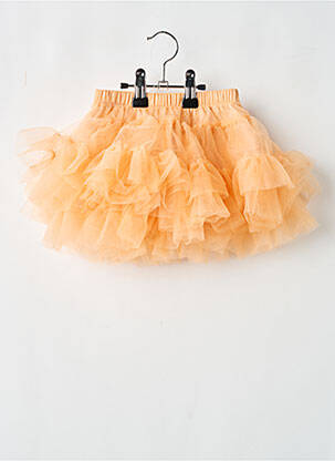 Jupe courte coupe fluide orange REPETTO fille