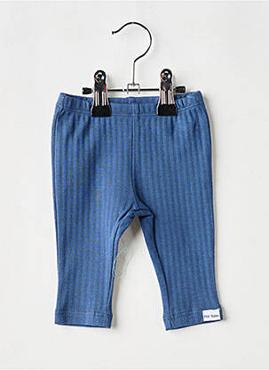 Legging stretch taille élastique bleu P'TIT BISOU enfant