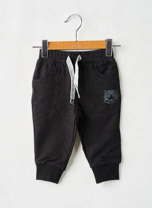 Pantalon droit fermeture liens à nouer taille élastique noir MARESE garcon