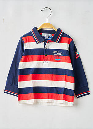 Polo manches longues manches longues bleu MARESE garcon