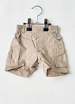 Short tissage popeline taille élastique gris P'TIT BISOU garcon