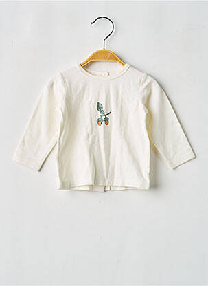 T-shirt manches longues manches longues beige P'TIT BISOU enfant