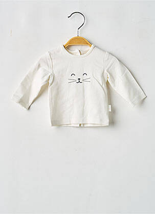 T-shirt manches longues manches longues blanc P'TIT BISOU enfant