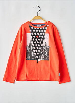 T-shirt manches longues manches longues rouge NANO & NANETTE garcon