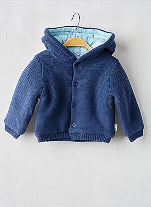 Veste casual poignets poignets élastiqués bleu P'TIT BISOU garcon