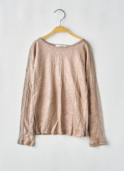 Top coupe droite manches longues gris MARESE fille